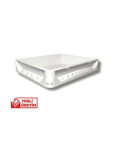 Alpbx Gıdaya Uygun Beyaz Hamur Pasası 40x30x7.5 CM - 7 L