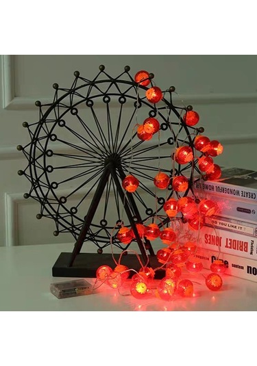 Sones 6m 40 Işık Yeni Yıl Çin Kırmızı Fener Led Işıkları Küçük Kırmızı Fener Diğer