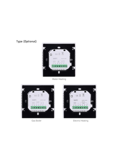 Geeksen Elektrikli Isıtma 16a Akıllı Termostat - 5+1+1 Haftalık Programlama, Çocuk Kilidi, Dokunmatik Tuş, Tp201uhp