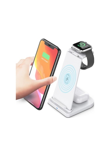 Ally 15 W 3 In 1 Wireless Kablosuz Şarj Standı