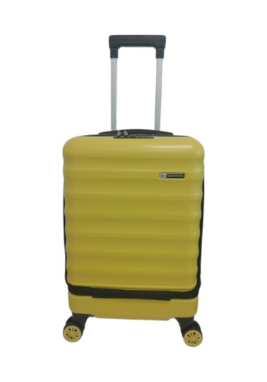 Vegmann Wave Laptop Bölmeli Sarı Kabin Boy Valiz Sarı
