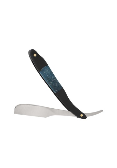 Erkekler İçin Düz Kenarlı Jilet Çinko Alaşımlı Taşınabilir Berber Katlanır Manuel Saç Kesim Jileti Yüz Bakımı İçin