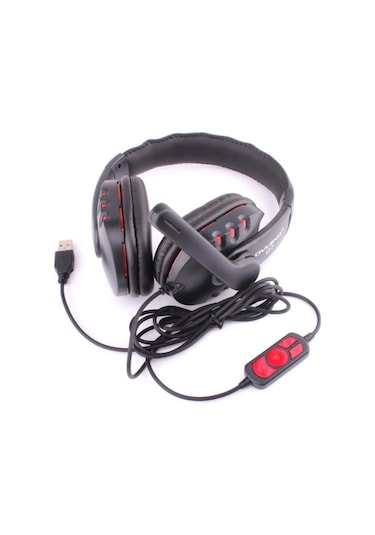 Ovleng Q7 Profesyonel Mikrofonlu Usb Girişli Kulak Üstü Oyuncu Kulaklığı