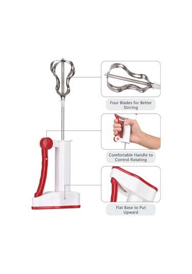 Yaleker El Tipi Mutfak Blenderı - Çayak, Krema, Smoothie, Pastry İçin Paslanmaz Çelik, Mavi Mavi