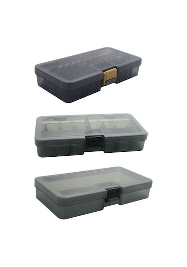 Jeehugo Gri M-3 Modeli Büyük Kapasiteli Olta Yem Kutusu - Tüm Olta Yemlerinizi Kolayca Saklayın