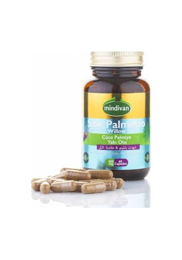 Mindivan Saw Palmetto Kapsül Cüce Palmiye Yakı Otu 500Mg 60 Kapsü