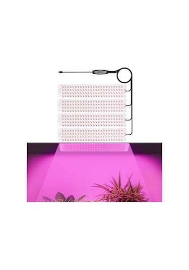 Sones 5v Usb Panel Bitki Işığı Akıllı Karartma Zamanlama Led Bitki Büyüme Işığı, Boyut: 4 Kafa Pembe Mor Işık Diğer