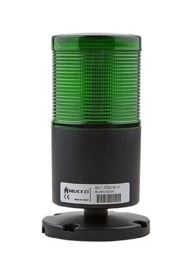 Mucco Snt-7024-db1-2 ,yeşil-24vdc,85db,dönder,tepe Lamba