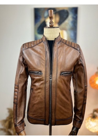 Always Leather Usta İşi Özel Dikim %100 Hakiki Deri 1803340003 Kahverengi