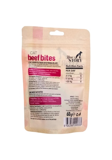 Cat Beef Bites 12x60gr. Biftekli, Kedi Ödül Maması
