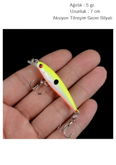 Rapala Lures Suni Yapay Balık Yemi 5gr 7cm Sarı