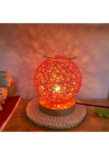 Aurora Cam 3d Cam Rattan Ampul Aromaterapi Lambasıpembe Açık Pembe