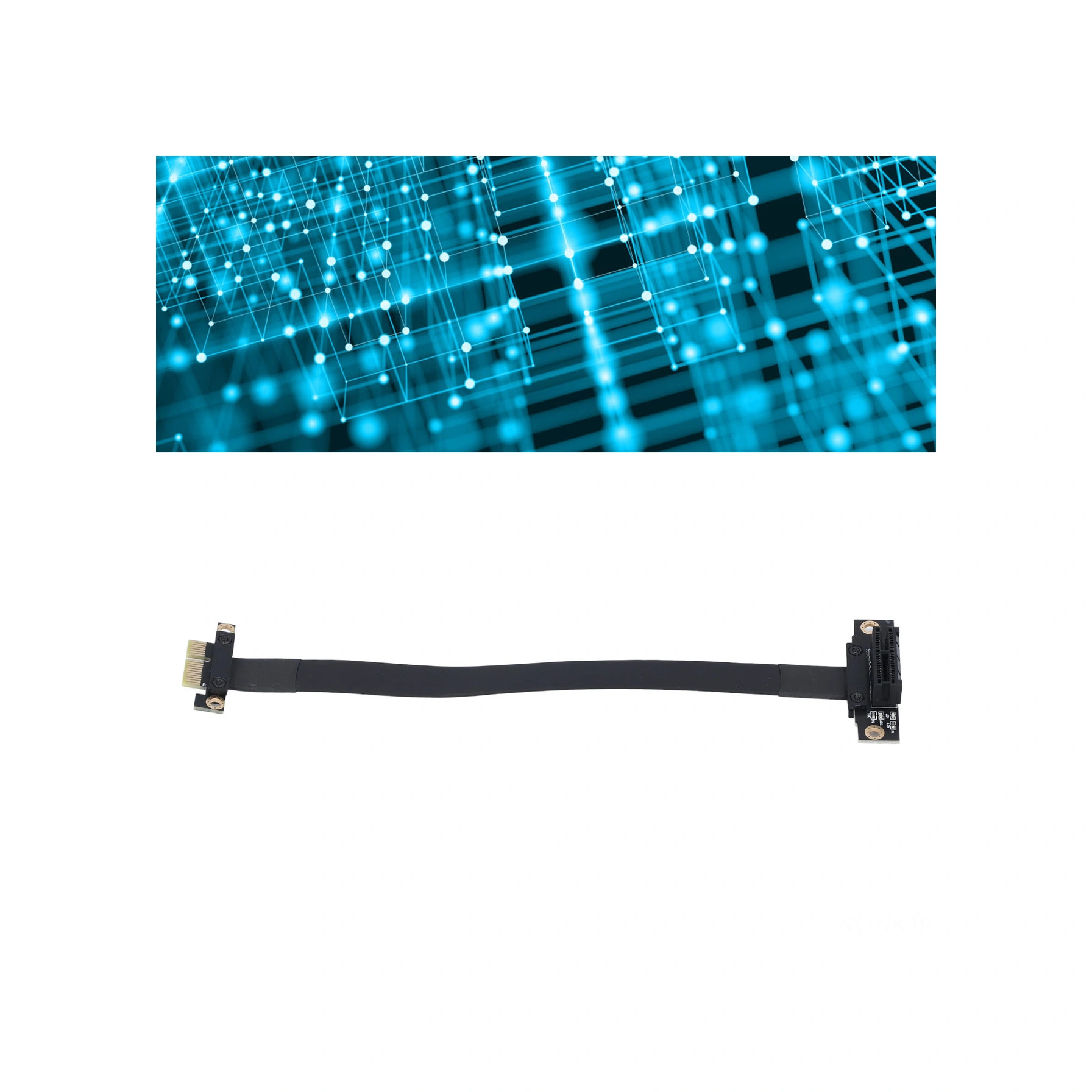 Vkemall Pcı-e 3.0 1x 8gbps Genişletme Kablosu - Grafik/ses/kablosuz Ağ Kartı İçin 20cm 90 Derece - Altın Kaplama, Esnek, Kolay Kurulum