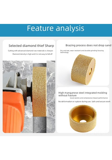 Dofolink Mermer, Kireçtaşı, Seramik Taşlar İçin Direk Kenarlı Sürekli Plesli Elmas Zımpara Testere, 20mm Kalınlıkta Kesme Ve Zımparalama Aracı
