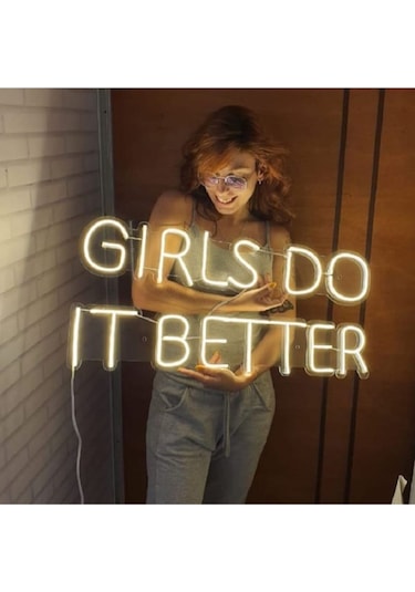 Neon Led Işık Girls Gece Lambası Renkli