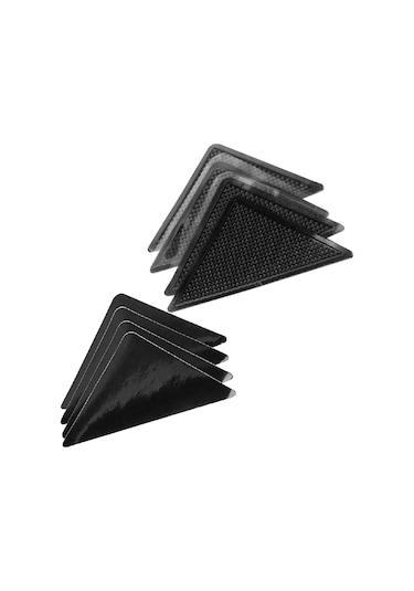 Gajeena Silikon Halı Kaydırmaz Yapışkan - 4 Adet Ana + 4 Adet Yardımcı Yapışkan, Tekrar Kullanılabilir, Su Geçirmez Diğer