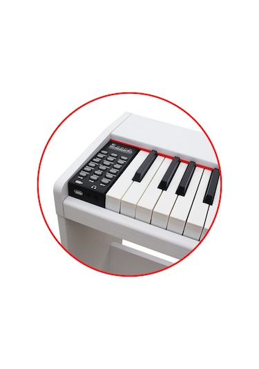 Jwin SDP-88 Tuş Hassasiyetli 88 Tuşlu Piyano (Beyaz)