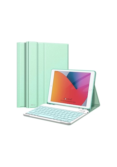 NovStap Apple Uyumlu iPad  Air 1 2 9.7 inç 2017 2018 5/6 Nesil ile Bluetooth Klavyeli Kılıf