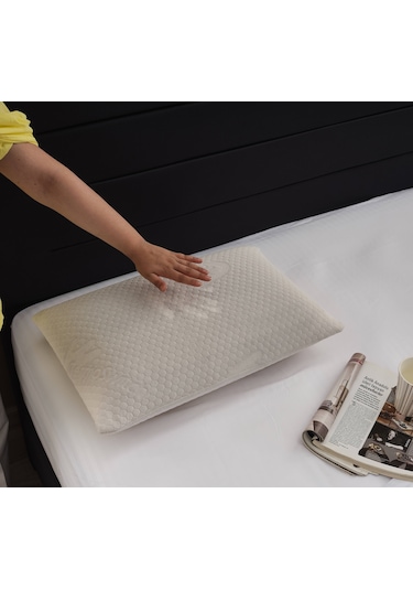 Visko Yastık Akıllı Isı Hafızalı Tombul - Yastık Ortopedik Termal Isı Dengeleyici 1 Adet Çok Renkli