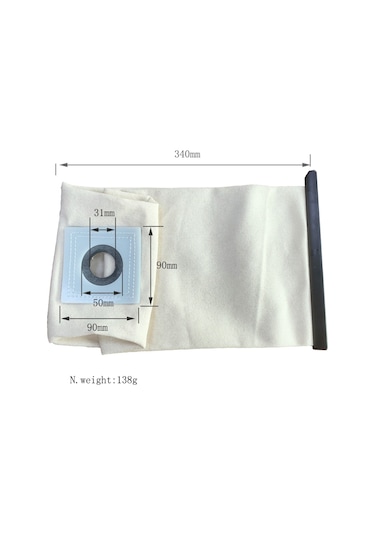 Junzhuodianpu Karcher T10 T12 T10/1 T12/1 Toz Torbası İçin Yıkanabilir Toz Torbası Yedek Elektrikli Süpürge Bezi Torbası