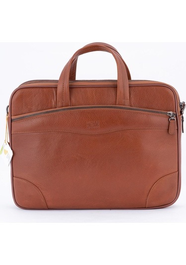 123 Model 1. Sınıf Hakiki Yatay Deri Evrak Çantası-125597 Siyah