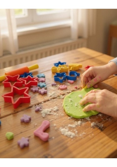 Heroes Oyun Hamuru Şekilli Kalıplar Seti - 9 Lu + Mini Merdane