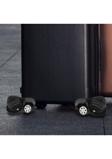 Suntek Bagaj Tekerlekleri Bavul Döner Tekerler Aksesuarları Siyah