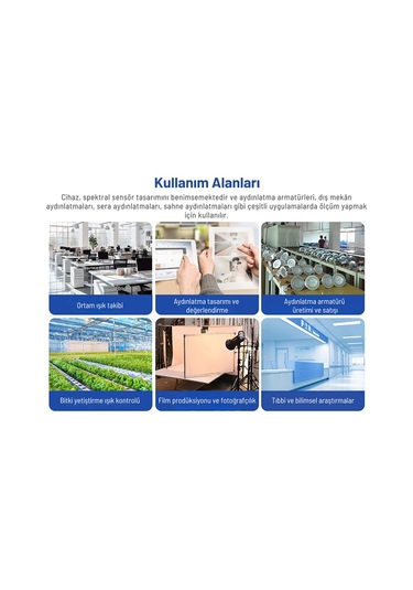 Linshang Ls330 Profesyonel Spektral Lüksmetre Crı, Cct Ve Flicker Ölçümü