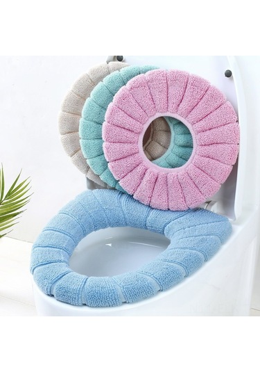 Xindoker Güçlü Elastik Banyo Tuvaleti Döşemesi - O/u/v Tipi Ev Kullanıma Uygun - Yıkama Kolay - Kışlık Konforlu - Kuzey Avrupa Pembe Pembe