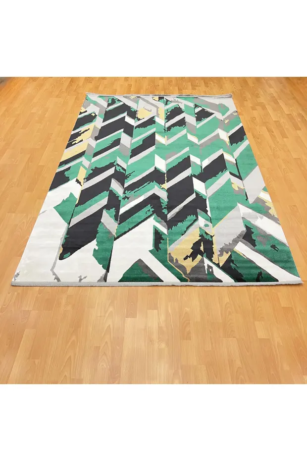 Mevlana Bazaar Rift 200 X 300 Bambu Yün Halı Açık Yeşil