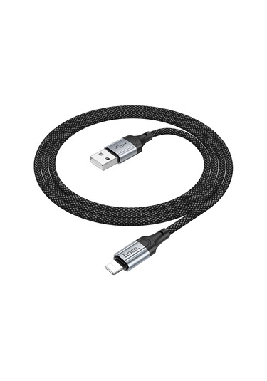 Hoco X102 Usb - 8 Pin Taze 2.4a Şarj Veri Kablosu, Uzunluk: 1m Siyah
