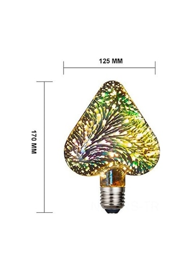 Maoyaya Renkli Led Işık Gösterisi: E27, 4w, 50,000 Saat, 85-265v, Gümüş Dekoratif Aydınlatma Gümüş
