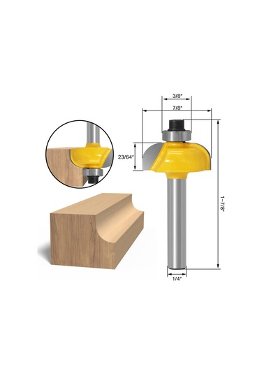 15 Pcs Yönlendirici Bitleri 1/4 Shank Yönlendirici Bitleri Dıy İçin Yeni Başlayan Yönlendirici Bit Kiti, Depolama Çantası İle Ahşap İşleme Projesi