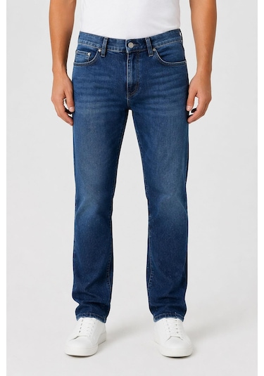Classics Men Captiva Regular Fit Likralı Erkek Jean Pantolon 7571 Mavi