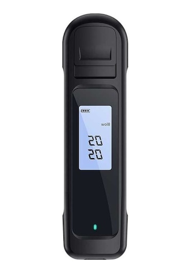 Pazly Taşınabilir Alkol Ölçer - Yüksek Hassasiyetli, Led Ekranlı, 3 Renkli Gösterge İle Anında Sonuç Siyah Siyah