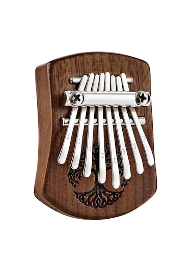 Meinl Sonic Energy Kl801tol Mini Solid Tree Of Life C Major 8 Note Kalimba Black Walnut