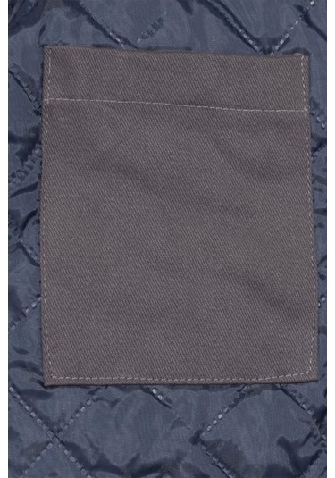 Kışlık İş Montu Grikırmızı Pamuklu Polar Astarlı Nigra Tasarım Gri-Kırmızı