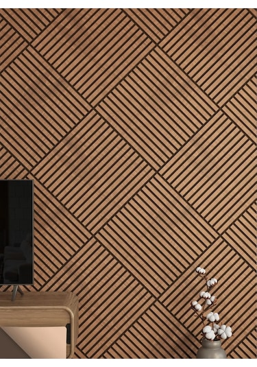 Winflex Mini Eko Akustik Ahşap Panel Safir Meşe - 60x60cm