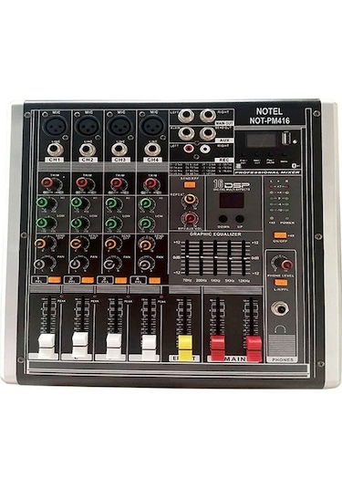 Notel Not Pm416 4 Kanal 2X150 Watt Power Mikser