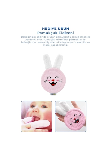 Babyjem Bebek Bakım Bakım Seti Mavi 7 Parça Pembe + Pamukçuk Eldiveni Pembe Hediyeli