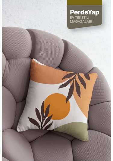 Doğanın Renkleri Temalı Dijital Baskılı 4'lü Kırlent Kılıfı