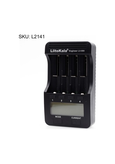 Padalink Liitokala Lii-500 4-huş Akıllı Şarj Cihazı - 26650/14500/21700/aa/aaa Pil Desteği, Lcd Ekran, Li-ion/ni-mh, 1000ma Maks Akım