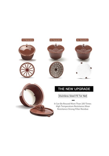 Siyah İ Cafilas Dgpc03 Yeniden Kullanılabilir Doldurulabilir Kahve Kapsül Filtresi Gı Krema Yapımcısı Kahve Makinesi Aks. 56600448