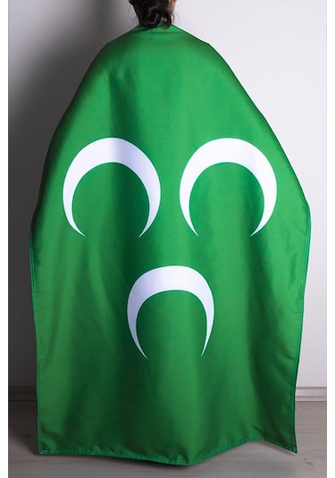 Üç Hilal Bayrağı Raşel Kumaş Dijital Baskı 100x150 cm