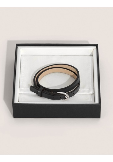 Montblanc Bileklik At Nalı Tokalı Siyah, Ayarlanabilir Boyut 1340 Siyah