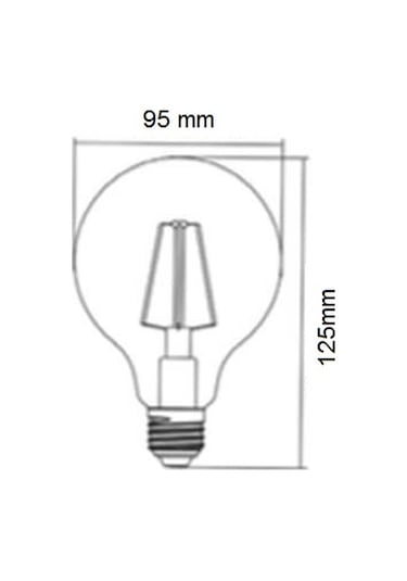 Braytron Led Rustik Flamanlı Ampül 6w G95 E27 - Bb47-00620