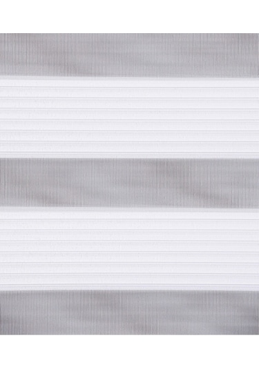 Beyaz Pliseli Stor Zebra Perde Oygusuz Beyaz