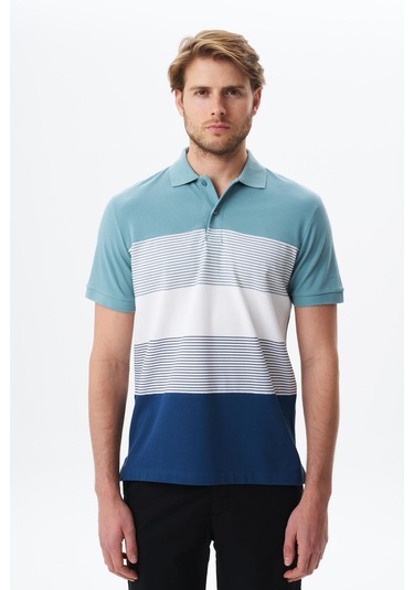 Arma Erkek Regular Fit Çok Renkli % 100 Pamuk Pike Polo Yaka Tişört Y29374355002 Mavi-m24 Mavi