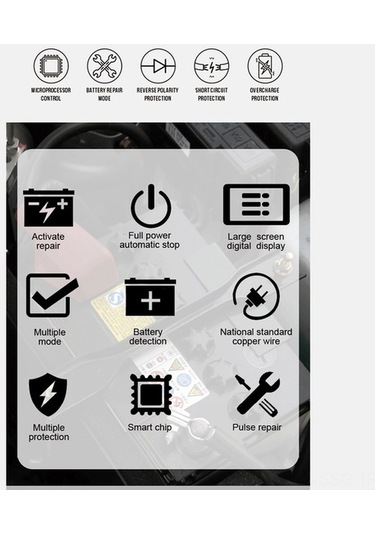 Pazly 12v/6a Foxsur Akıllı Şarj Cihazı - Araç, Motosiklet Ve Tekne Aküleri İçin Otomatik Bakım