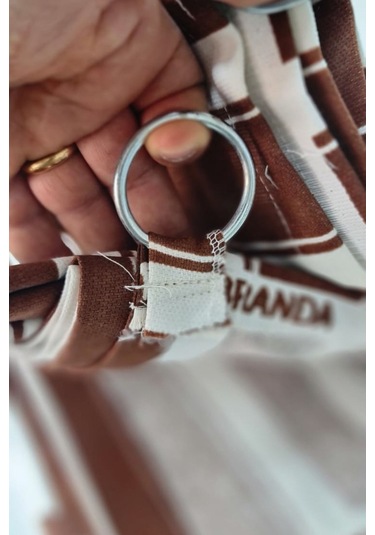 Devrim Olivya Tekstil Halkalı-kahve-beyaz Özel Dikim Lüks Branda Balkon Perdesi Ölçüler--en-x-yüksekliktir Kahve Beyaz Kahverengi Beyaz